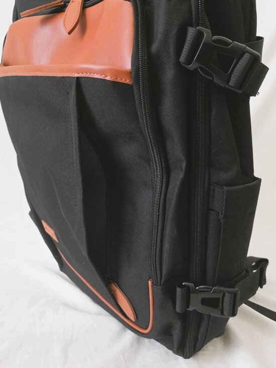 NWT! Muisse Laptop Travel Backpack Duffel Tote w/USB Cord and Luggage Strap main image 14
